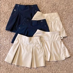 Girls uniform skirt lot of 5 all size 6